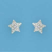 SPC 10mm GLITTER STAR STUDS            =