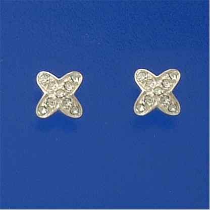 SPC GLITTER CROSS STUDS