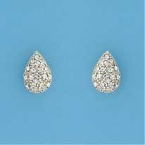 SPC TEARDROP GLITTER STUDS             =