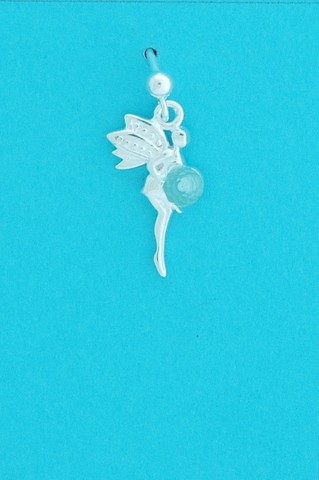 SPC BALLSTUD WITH FAIRY DROP/BLUE CRYST=