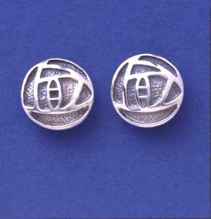 SPC 12mm ROUND OXIDISED CELTIC STUD    =