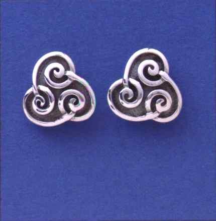 SPC FANCY OXIDISED CELTIC STUDS        =