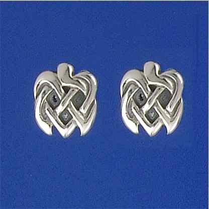 SPC OXIDISED FANCY CELTIC KNOT STUD