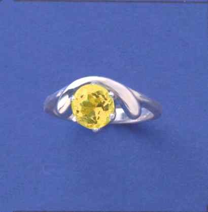 SPC 7mm CITRINE U SHAPE BAND RING      -