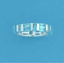 SPC SQ./BAGETTE BLUE STONE ET RING     =