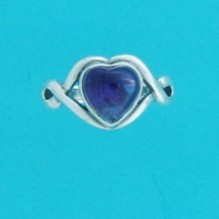 SPC 8mmHEART SHAPE AMETHYST CELTIC RING-