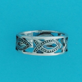 SPC 7mm CUTOUT FISH PATTERN RING       -