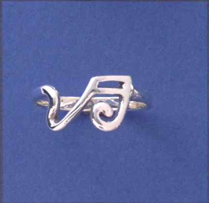 SPC 2mm WIRE MUSIC NOTE RING           =