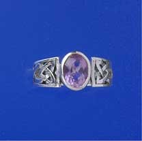 SPC CELTIC SHANK AMETHYST RING         =