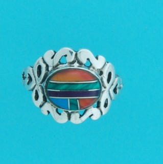 SPC M/COLOUR INDIAN STYLE RING         -
