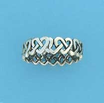 SPC 5mm CELTIC WOVEN HEART BAND        =