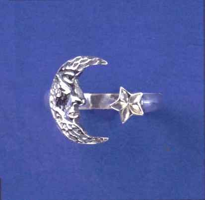 SPC MOON AND STAR RING