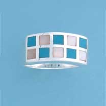 SPC SYN TQ/M.O.P INLAID BOX RING       =