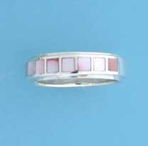 SPC PINK M.O.P INLAID PLAIN RIM BAND