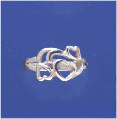 SPC HEARTS PATTERN CUTOUT FANCY RING