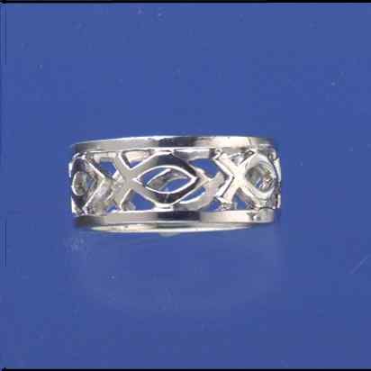 SPC 6mm FISH PATTERN BAND RING         =