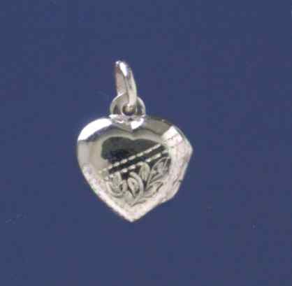 SPC 15mm 1/2 ENGRAVED HEART LOCKET