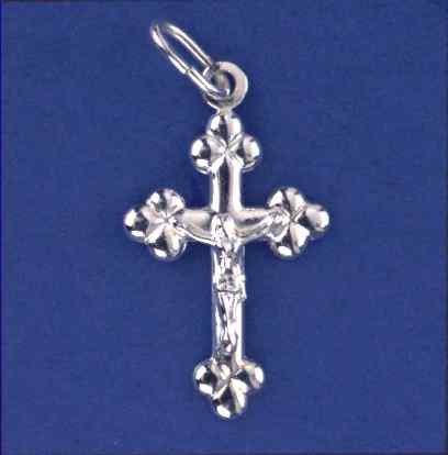 SPC FLORAL TIPPED CRUCIFIX             =