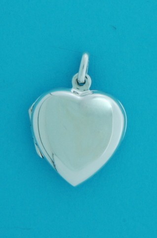 SPC 15mm PLAIN HEART LOCKET