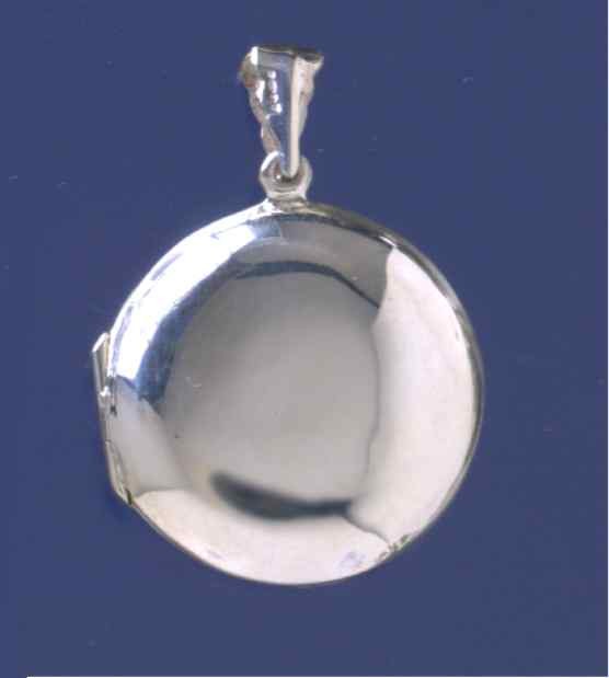 SPC 29mm PLAIN ROUND BUTTON LOCKET     =