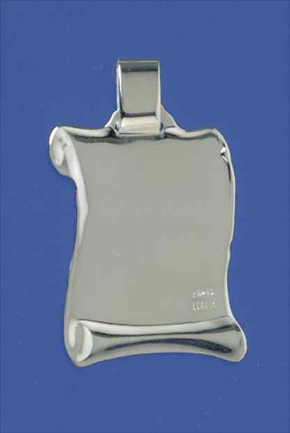 SPC LARGE POLISHED SCROLL PENDANT      =