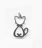SPC FLAT CUTOUT CAT CHARM