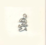 SPC SMALL CUTOUT TEDDY/UMBERELLA CHARM