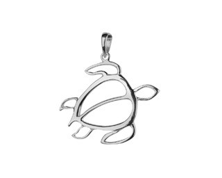 SPC FLAT CUTOUT TURTLE PENDANT