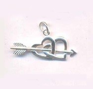 SPC LINKED HEART/ARROW PENDANT