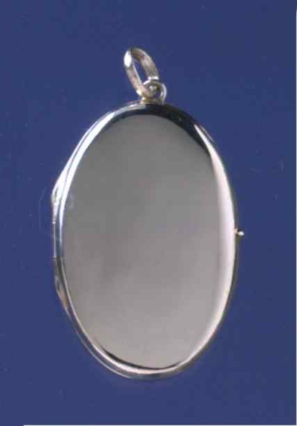 SPC 33x24mm FLAT OVAL POLISHED LOCKET  =