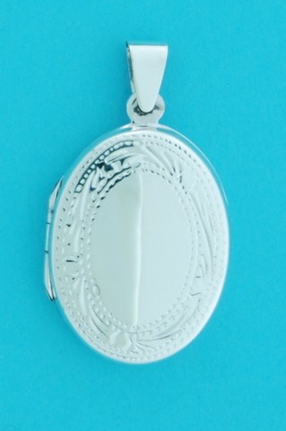 SPC 1/2 ENGRAVED PLAIN OVAL LOCKET