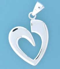 SPC 24mm 3/4 TIF HEART PENDANT         =