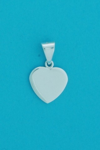 SPC 12x12mm FLAT POLISHED HEART PEND.  =