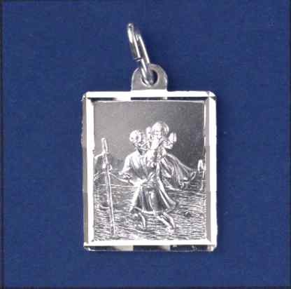 SPC 19x16mm RECTANGULAR ST CHRISTOPHER =