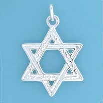 SPC 21mm CUTOUT STAR OF DAVID PENDANT  =
