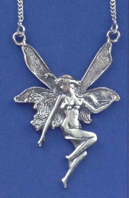 SPC OXIDISED FAIRY PENDANT/18in CHAIN  =