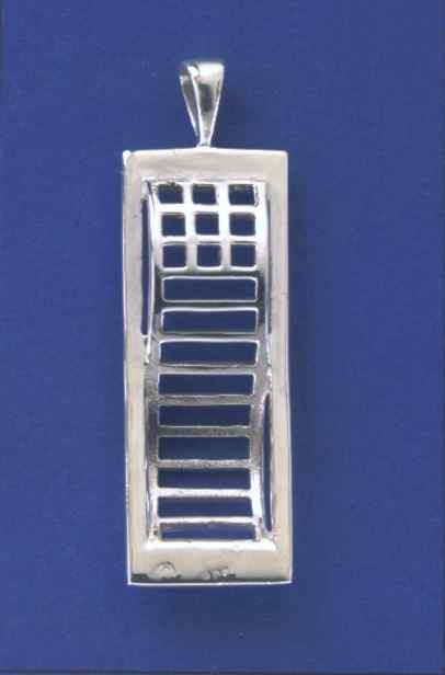 SPC 34x13mm CUTOUT RECTANGLE PENDANT