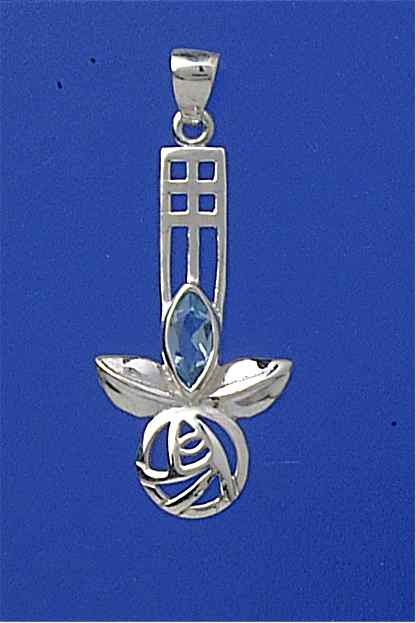 SPC MARQUISE BLUE STONE RM STYLE PENDANT