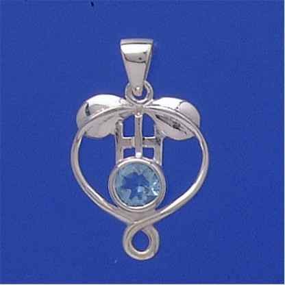 SPC 6mm BLUE STONE RM STYLE PENDANT    =