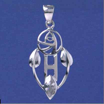 SPC RM STYLE CZ FLOWER PENDANT         =