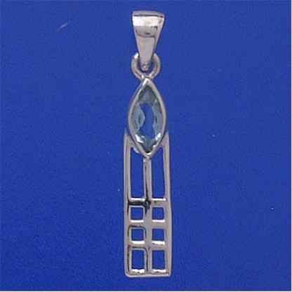 SPC MARQUISE BLUE STONE RM STYLE PEND. =
