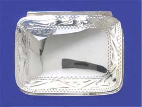 SPC 35x27mm RIM ENGRAVED RECT PILLBOX  =