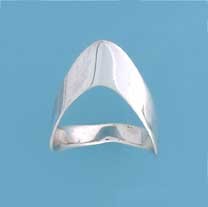 SPC POLISHED FLAT FULL WISHBONE RING