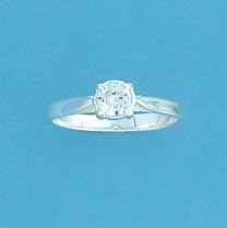 SPC 6mm CZ SOLITAIRE RING              =