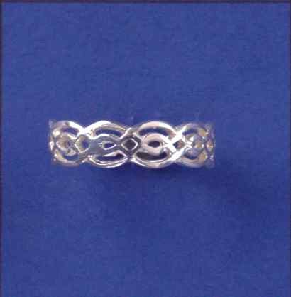 SPC 5mm PIERCED WEAVE BAND             =