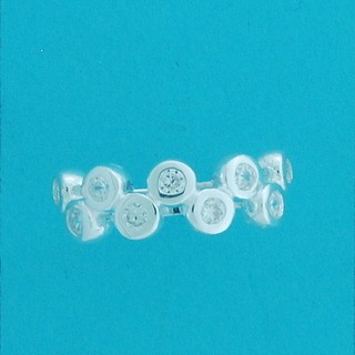 SPC FANCY CZ 1/2 ETERNITY RING         =