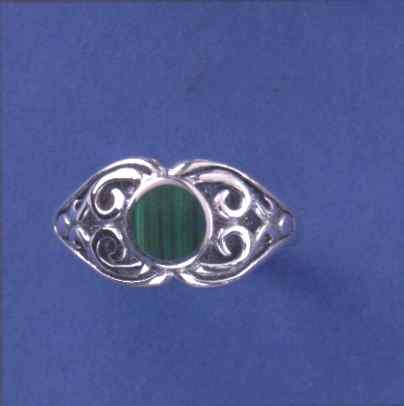 SPC CELTIC DESIGN  MALACITE RING