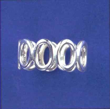 SPC 10mm WIDE WIRE OVALS RING          =