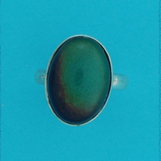 SPC 18x13mm OVAL MOODSTONE RING