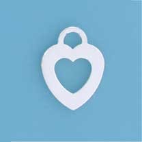 SPC 1mm THICK 15mm CUTOUT HEART